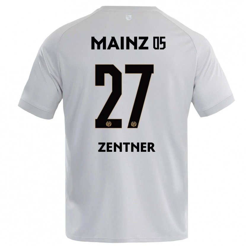 Danxen Męski Robin Zentner #27 Jasnoszary Niebieski Koszulka Bramkarska 2025/26