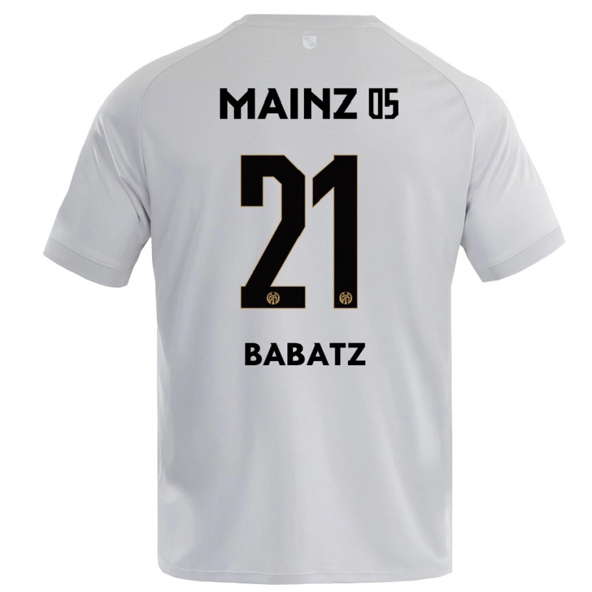 Danxen Męski Louis Babatz #21 Jasnoszary Niebieski Koszulka Bramkarska 2025/26