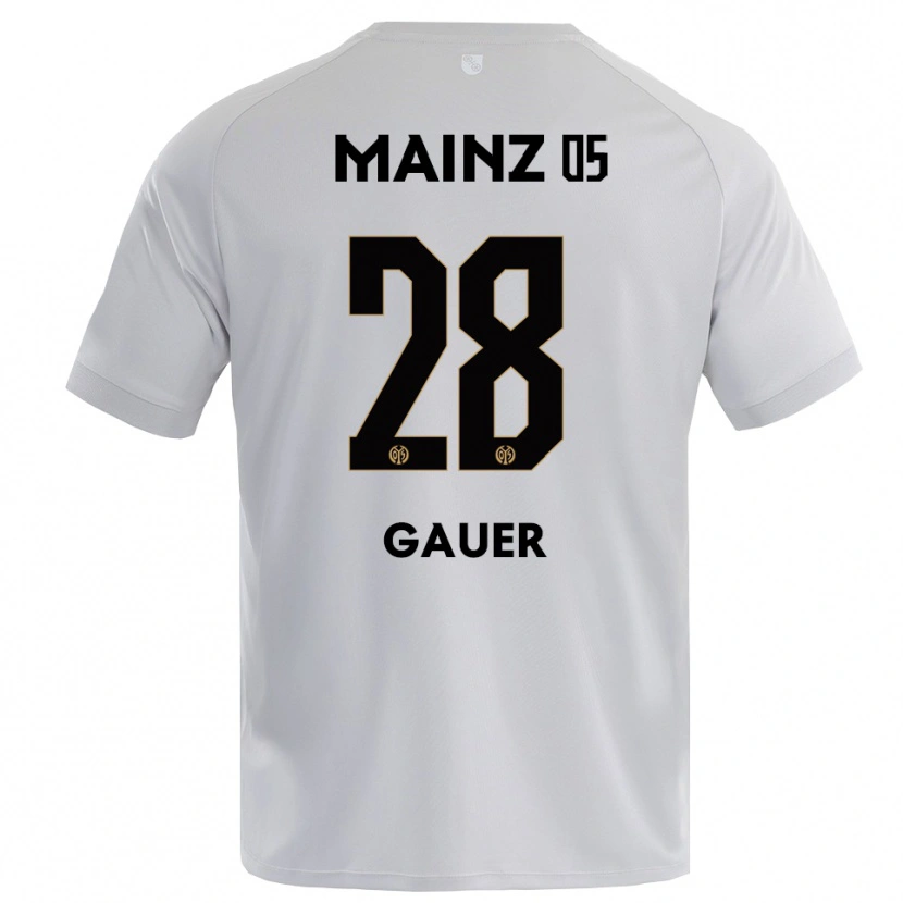 Danxen Męski Luke Gauer #28 Jasnoszary Niebieski Koszulka Bramkarska 2025/26