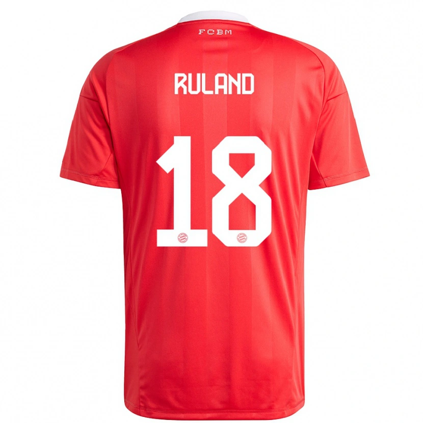 Danxen Męski Leonard Ruland #18 Czerwony Biały Koszulka Bramkarska 2025/26