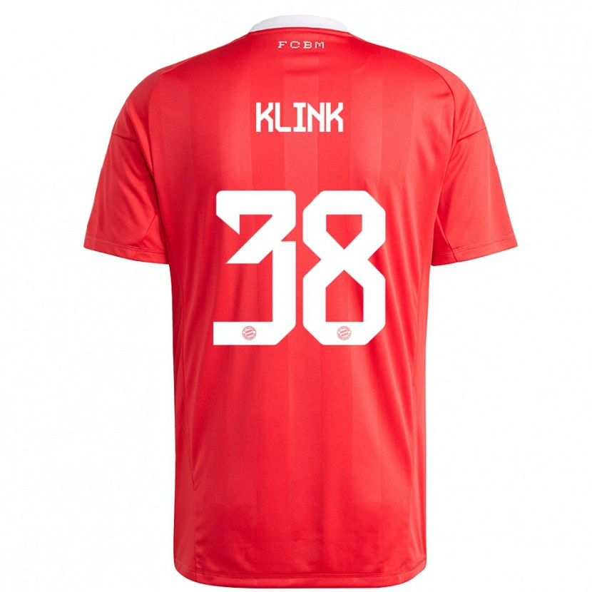 Danxen Męski Anna Klink #38 Czerwony Biały Koszulka Bramkarska 2025/26