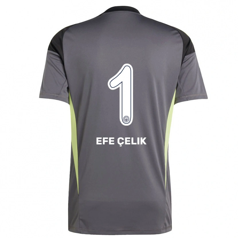 Danxen Męski Mehmet Efe Çelik #1 Ciemnoszary Czarny Koszulka Bramkarska 2025/26