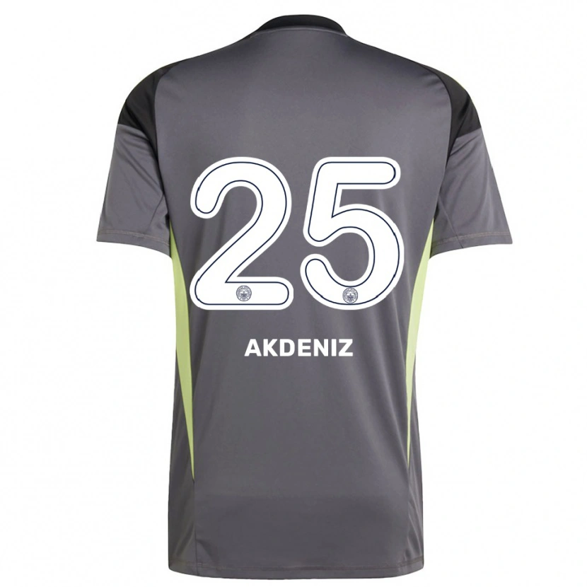 Danxen Męski Zeynep Akdeniz #25 Ciemnoszary Czarny Koszulka Bramkarska 2025/26