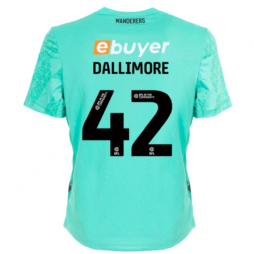Danxen Kobiety Jack Dallimore #42 Czarny Akwamaryn Koszulka Bramkarska 2025/26
