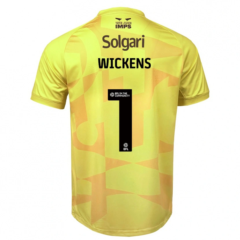 Danxen Kobiety George Wickens #1 Czarny Żółty Koszulka Bramkarska 2025/26