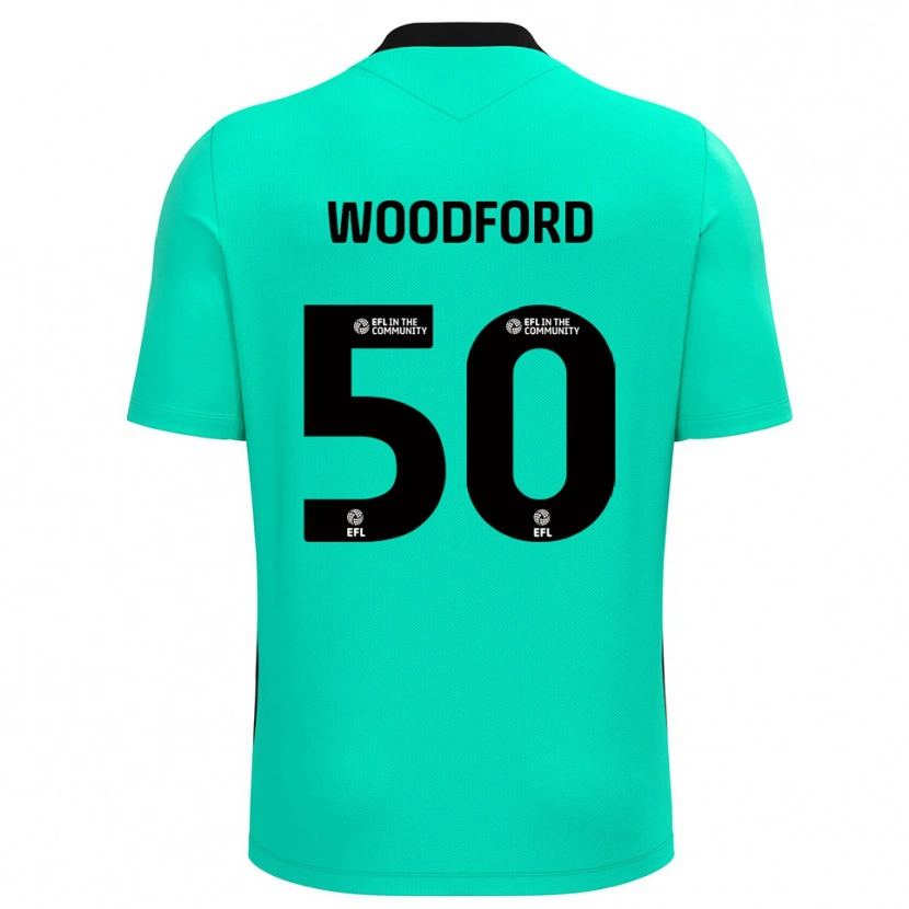Danxen Kobiety Max Woodford #50 Turkusowy Koszulka Bramkarska 2025/26