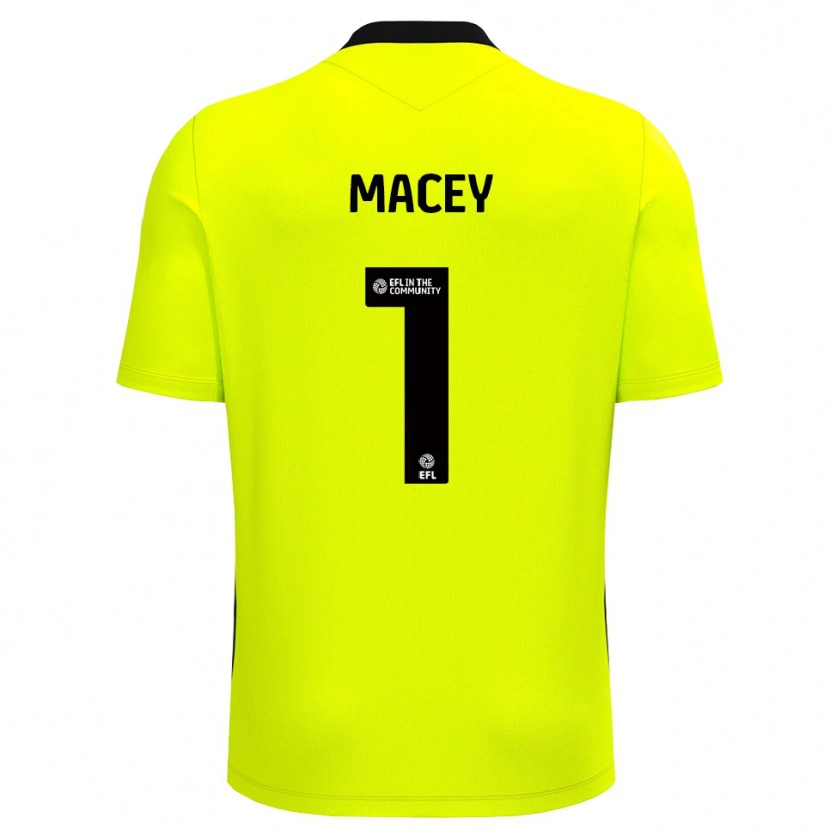 Danxen Kobiety Matt Macey #1 Czarny Żółty Koszulka Bramkarska 2025/26