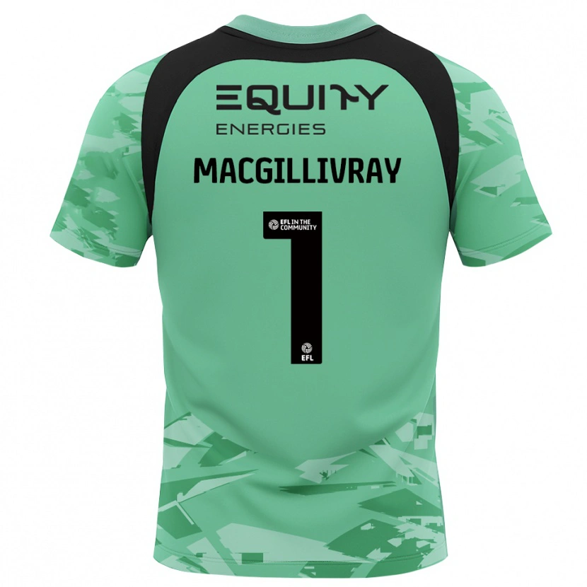Danxen Kobiety Craig MacGillivray #1 Czarny Jasny Zielony Koszulka Bramkarska 2025/26