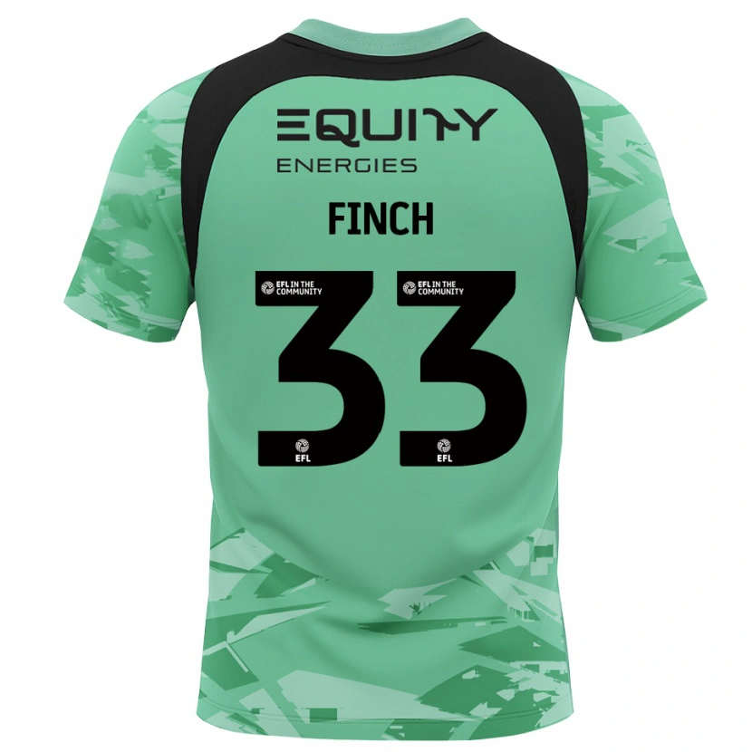 Danxen Kobiety Tom Finch #33 Czarny Jasny Zielony Koszulka Bramkarska 2025/26