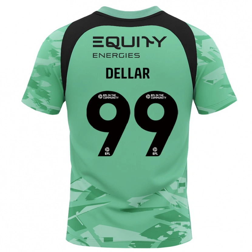Danxen Kobiety Megan Dellar #99 Czarny Jasny Zielony Koszulka Bramkarska 2025/26