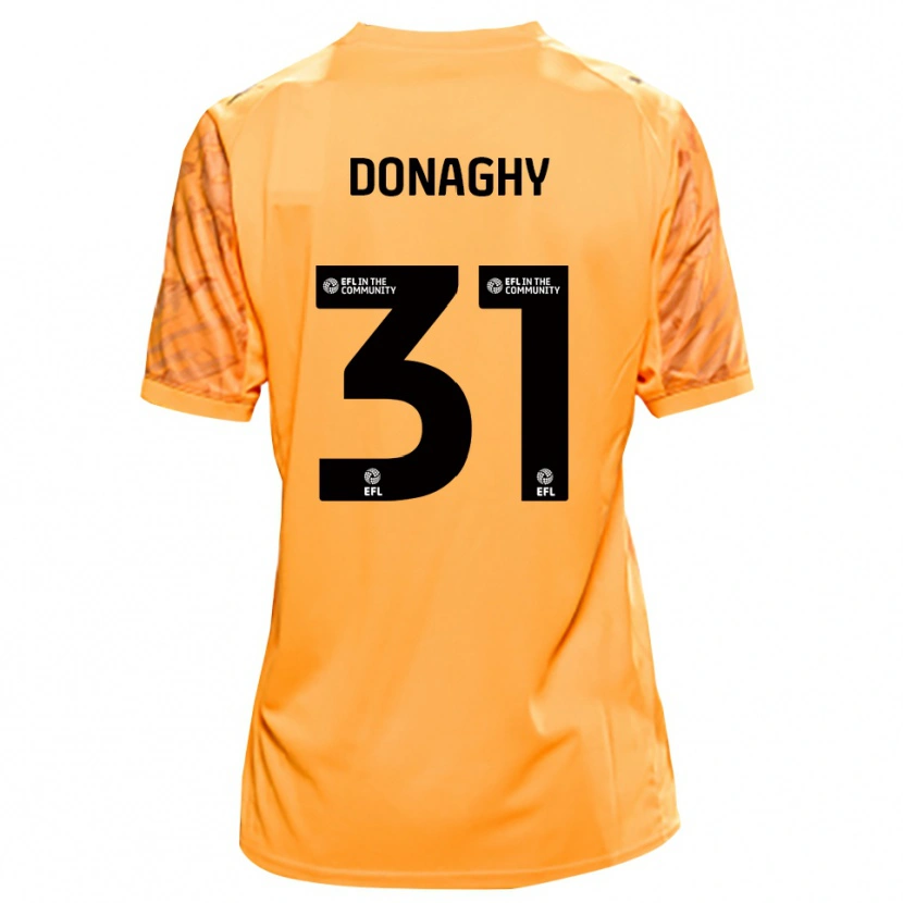 Danxen Kobiety Tom Donaghy #31 Czarny Pomarańczowy Koszulka Bramkarska 2025/26