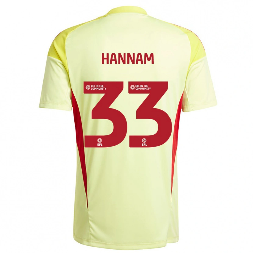 Danxen Kobiety Shawna Hannam #33 Jasnożółty Koszulka Bramkarska 2025/26