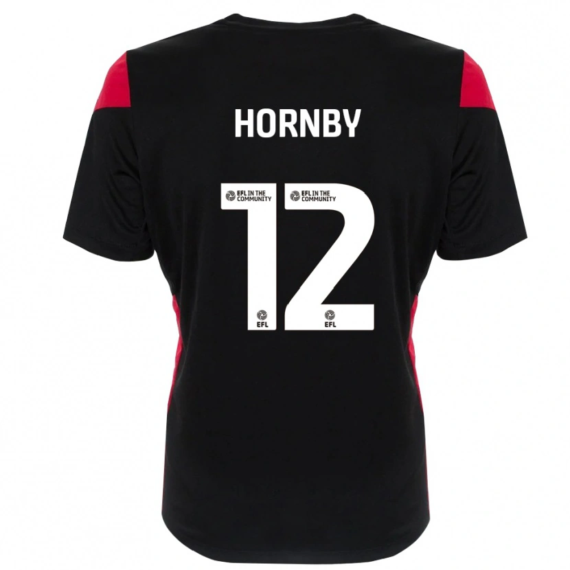 Danxen Kobiety Sam Hornby #12 Czarny Biały Koszulka Bramkarska 2025/26