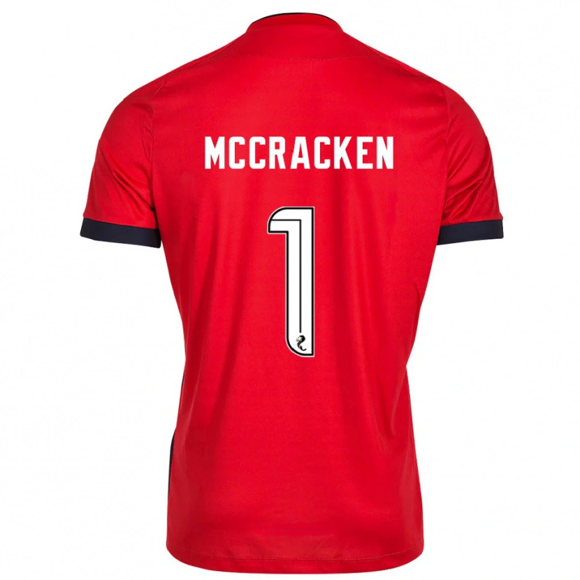 Danxen Kobiety Jon McCracken #1 Biało Czerwony Koszulka Bramkarska 2025/26