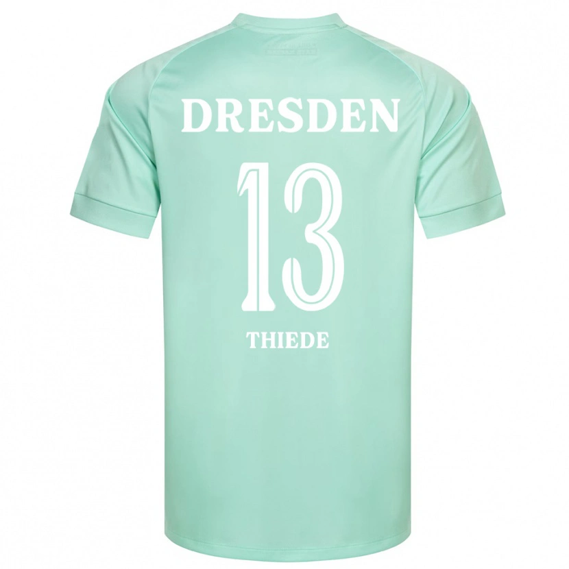 Danxen Kobiety Tristan Thiede #13 Jasnozielony Biały Koszulka Bramkarska 2025/26