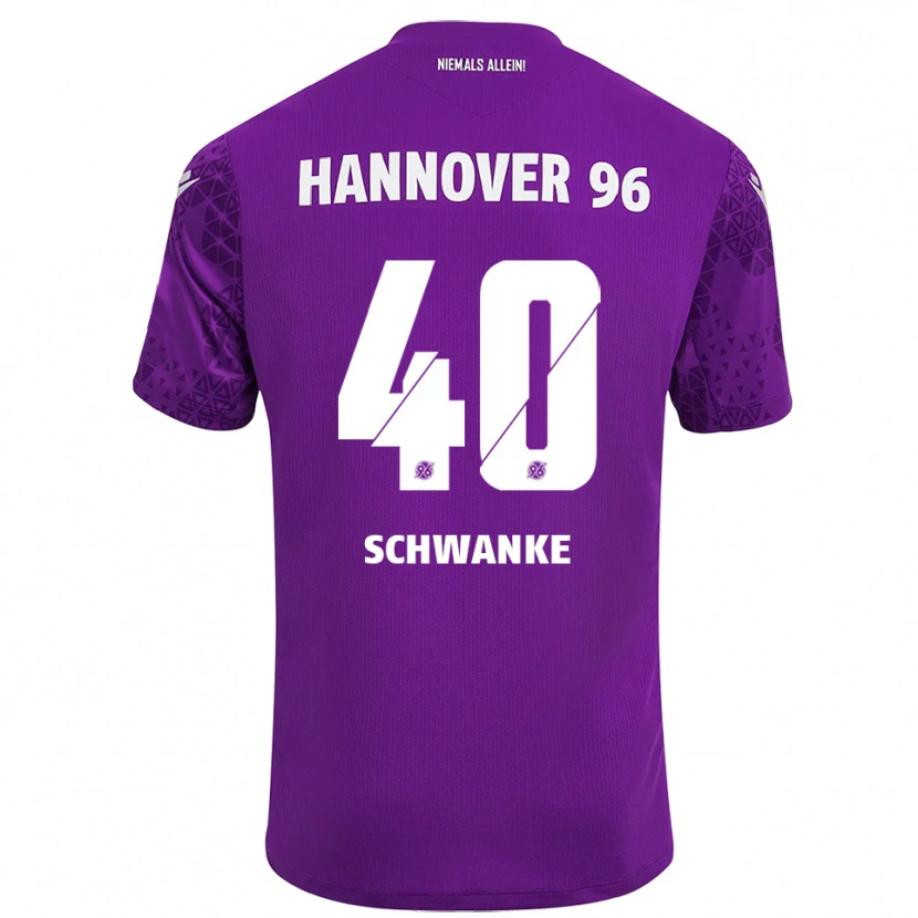 Danxen Kobiety Jonas Schwanke #40 Fioletowy Biały Koszulka Bramkarska 2025/26