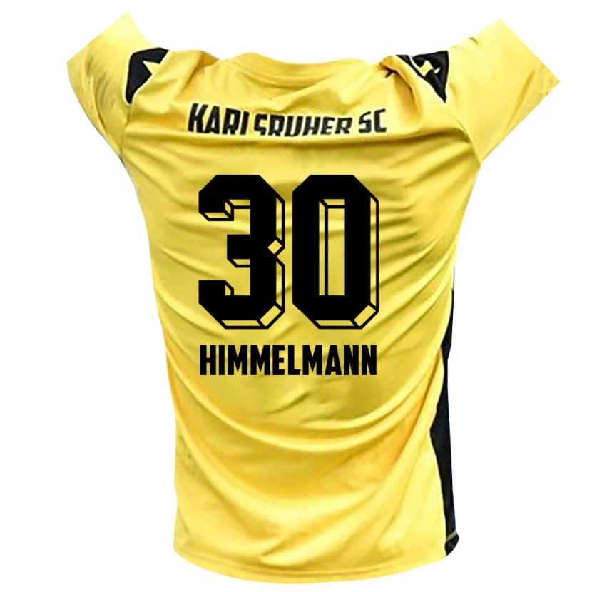 Danxen Kobiety Robin Himmelmann #30 Żółty Czarny Koszulka Bramkarska 2025/26
