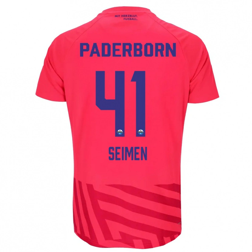 Danxen Kobiety Dennis Seimen #41 Czerwony Czarny Koszulka Bramkarska 2025/26