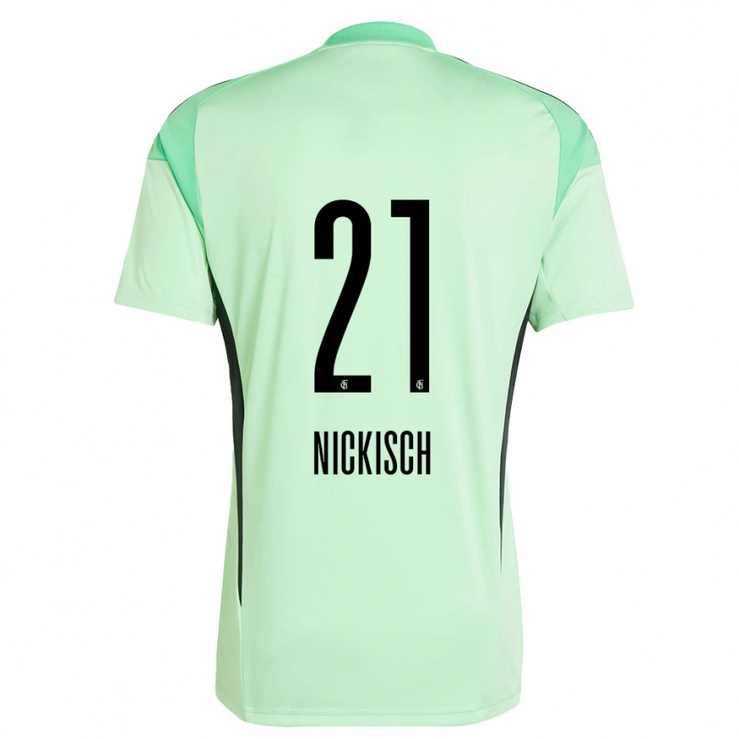 Danxen Kobiety Jonas Nickisch #21 Jasnozielony Czarny Koszulka Bramkarska 2025/26