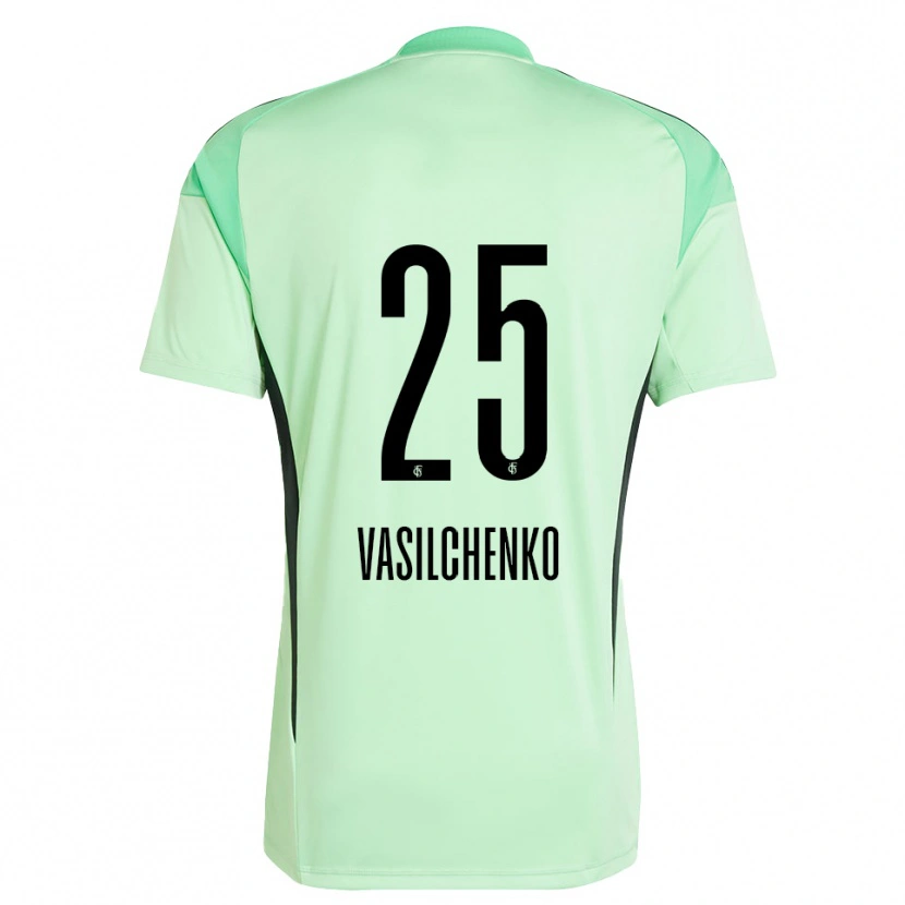 Danxen Kobiety Leonard Vasilchenko #25 Jasnozielony Czarny Koszulka Bramkarska 2025/26