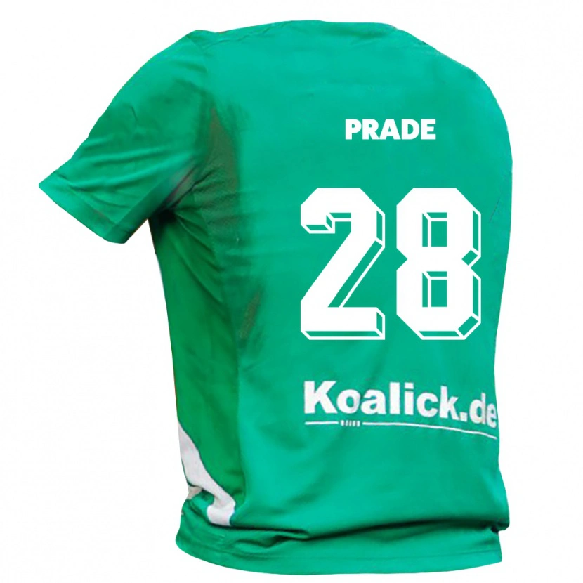 Danxen Kobiety Adrian Prade #28 Zielony Biały Koszulka Bramkarska 2025/26