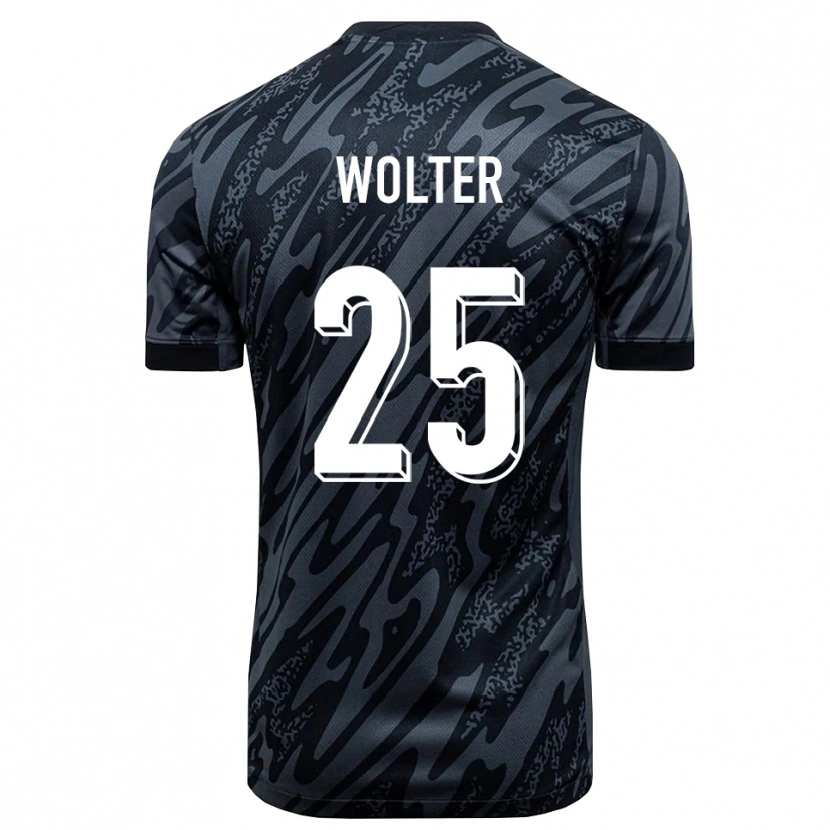 Danxen Kobiety Fynn Wolter #25 Czarny Szary Koszulka Bramkarska 2025/26