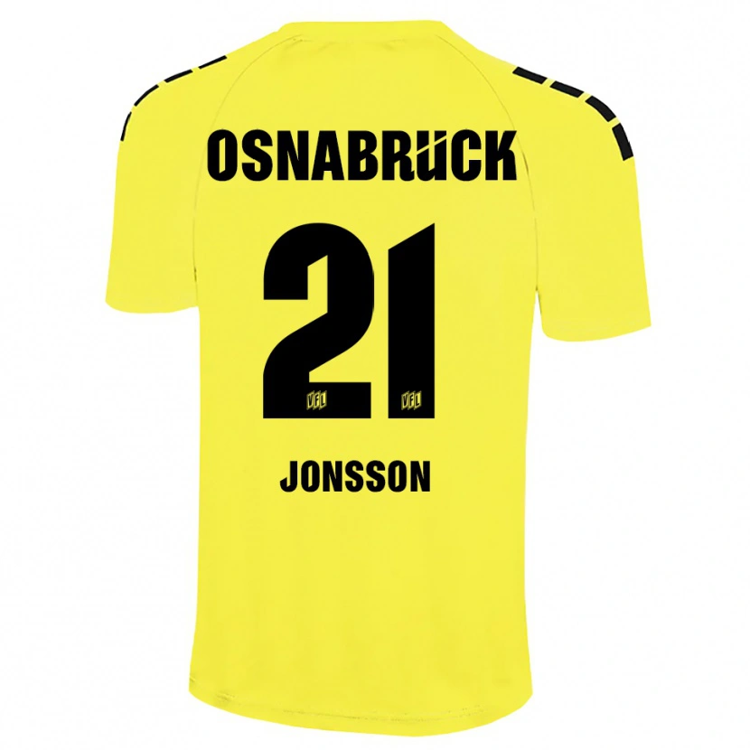 Danxen Kobiety Lukas Jonsson #21 Żółty Czarny Koszulka Bramkarska 2025/26