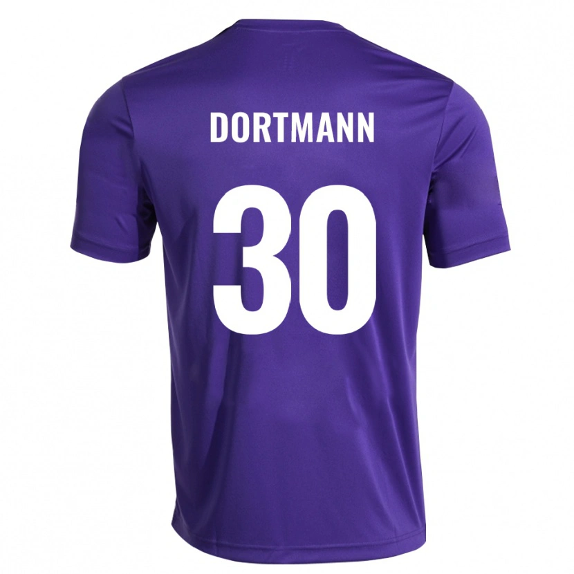 Danxen Kobiety Niklas Dortmann #30 Fioletowy Biały Koszulka Bramkarska 2025/26