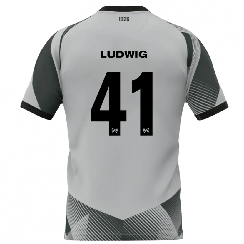Danxen Kobiety Finn Ludwig #41 Jasnoszary Biały Koszulka Bramkarska 2025/26