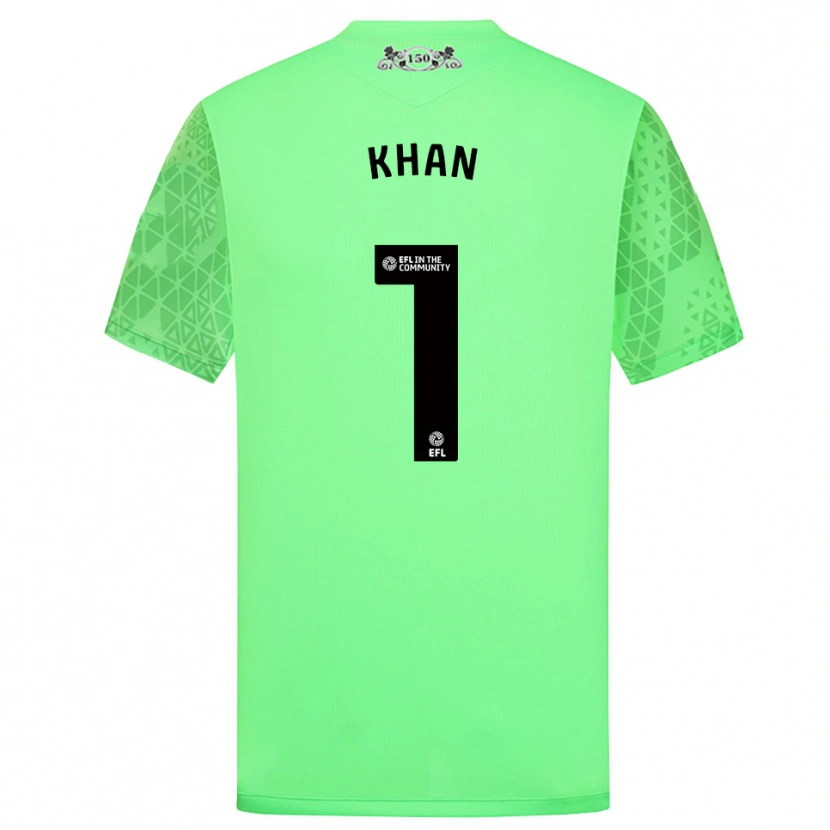 Danxen Kobiety Adam Khan #1 Fluorescencyjny Zielony Koszulka Bramkarska 2025/26