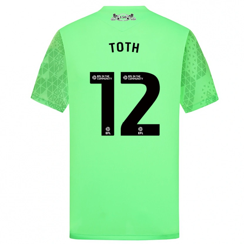 Danxen Kobiety Balázs Tóth #12 Fluorescencyjny Zielony Koszulka Bramkarska 2025/26