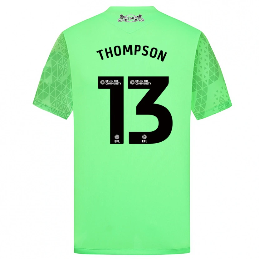 Danxen Kobiety Luke Thompson #13 Fluorescencyjny Zielony Koszulka Bramkarska 2025/26