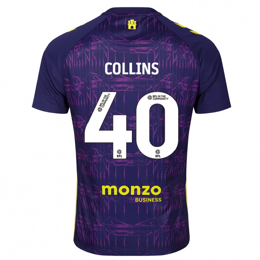 Danxen Kobiety Brad Collins #40 Fioletowo-Żółty Koszulka Bramkarska 2025/26