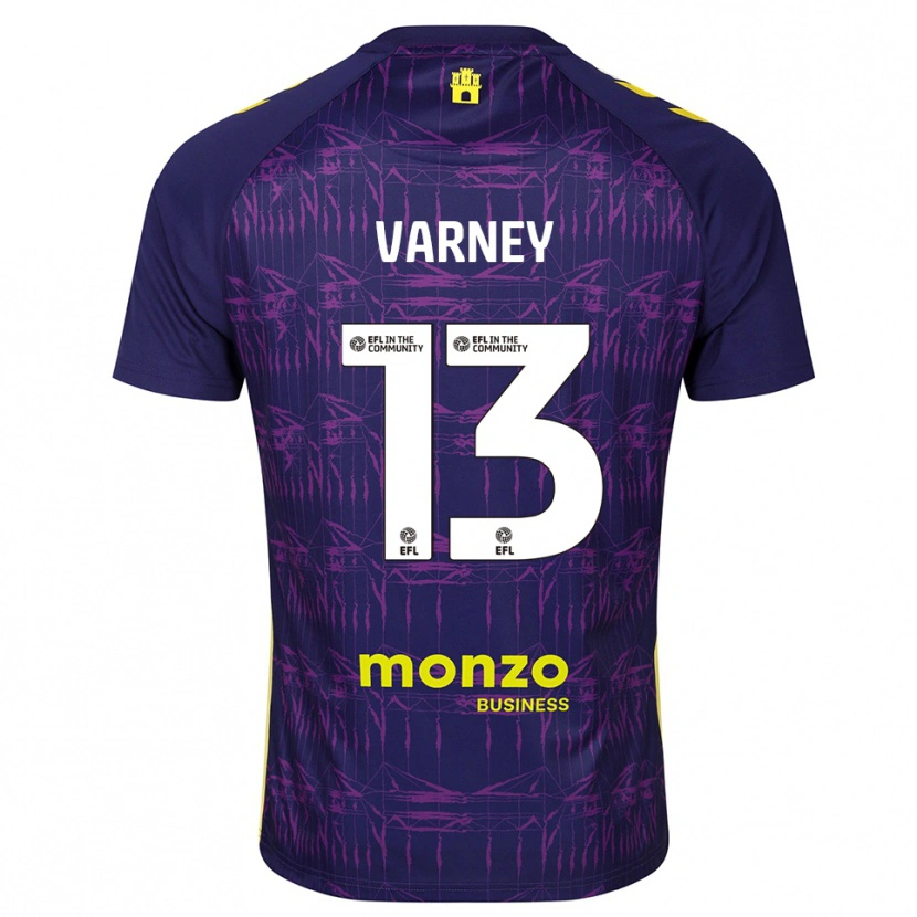 Danxen Kobiety Oscar Varney #13 Fioletowo-Żółty Koszulka Bramkarska 2025/26