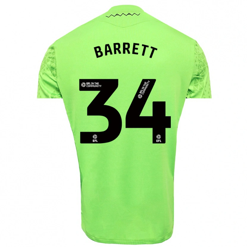 Danxen Kobiety Killian Barrett #34 Limonkowo-Czarny Koszulka Bramkarska 2025/26