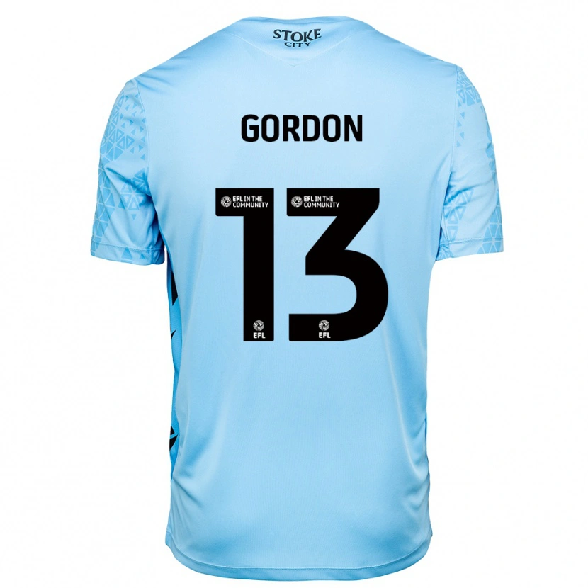 Danxen Kobiety Jonathon Gordon #13 Błękitny I Czarny Koszulka Bramkarska 2025/26