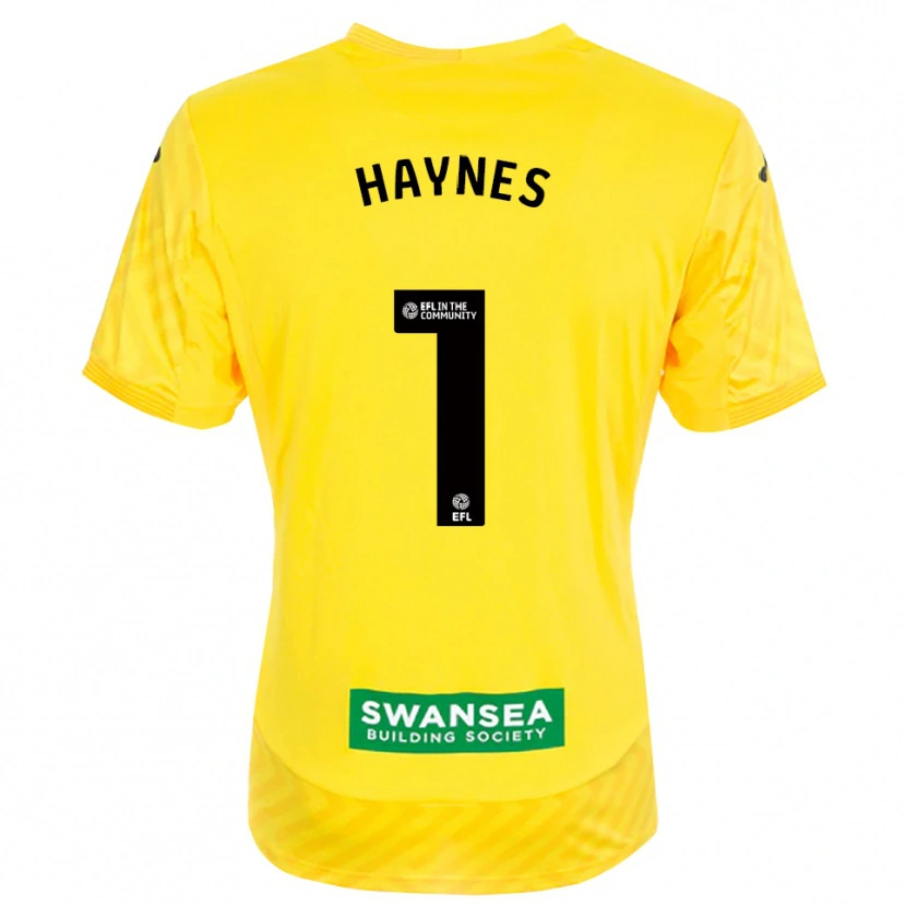 Danxen Kobiety Charlie Haynes #1 Żółty I Czarny Koszulka Bramkarska 2025/26