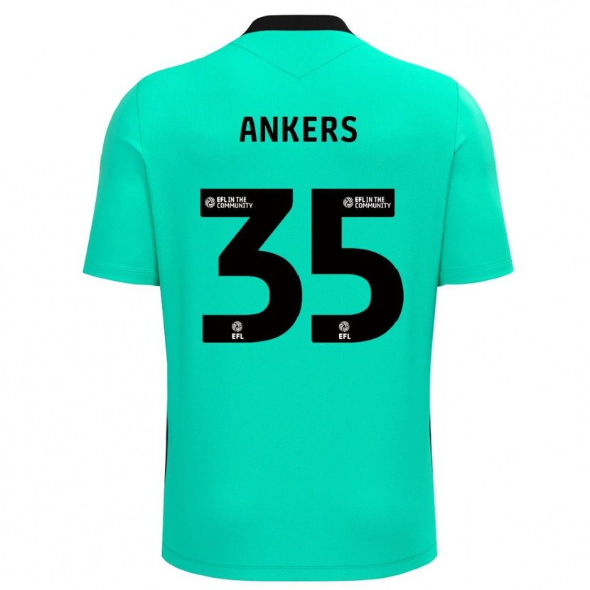 Danxen Kobiety Chloe Ankers #35 Turkusowy Średni Koszulka Bramkarska 2025/26