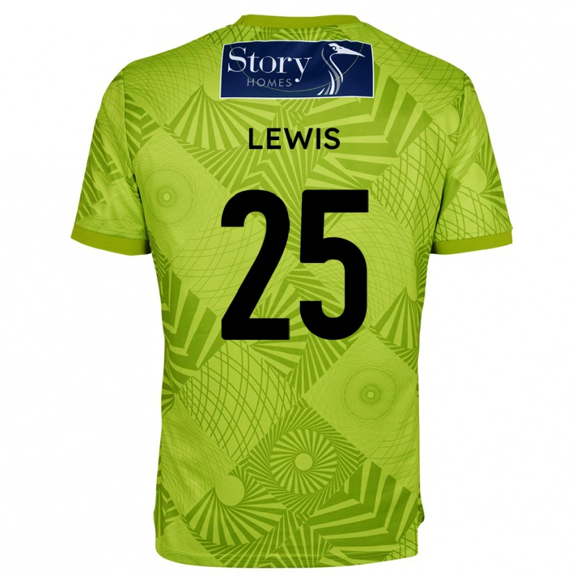 Danxen Kobiety Harry Lewis #25 Zielono-Żółty Koszulka Bramkarska 2025/26