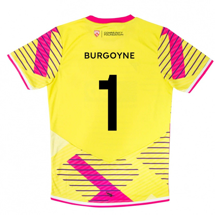 Danxen Kobiety Harry Burgoyne #1 Żółto-Różowy Koszulka Bramkarska 2025/26