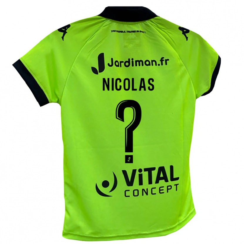 Danxen Kobiety Corentin Nicolas #0 Neonowy Zielony Koszulka Bramkarska 2025/26