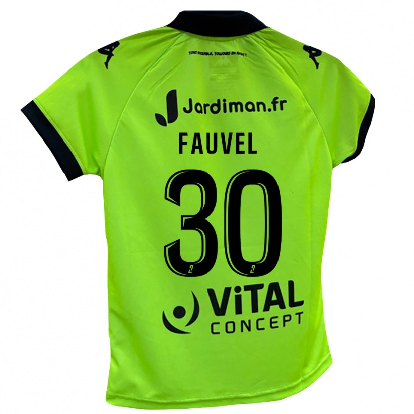 Danxen Kobiety Agathe Fauvel #30 Neonowy Zielony Koszulka Bramkarska 2025/26
