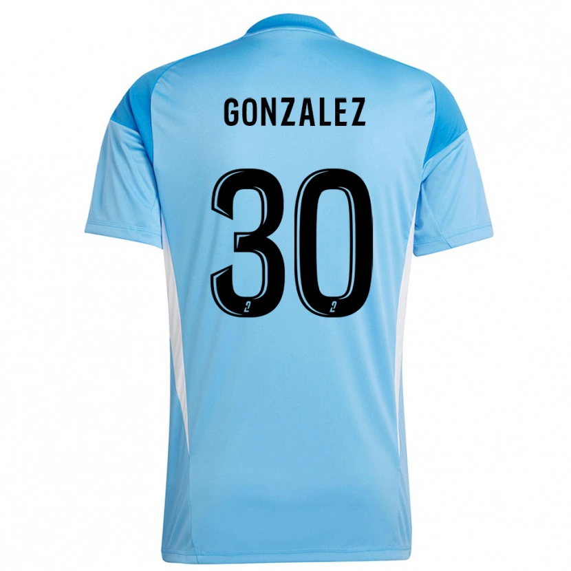 Danxen Kobiety Matéo Gonzalez #30 Biało-Błękitny Koszulka Bramkarska 2025/26