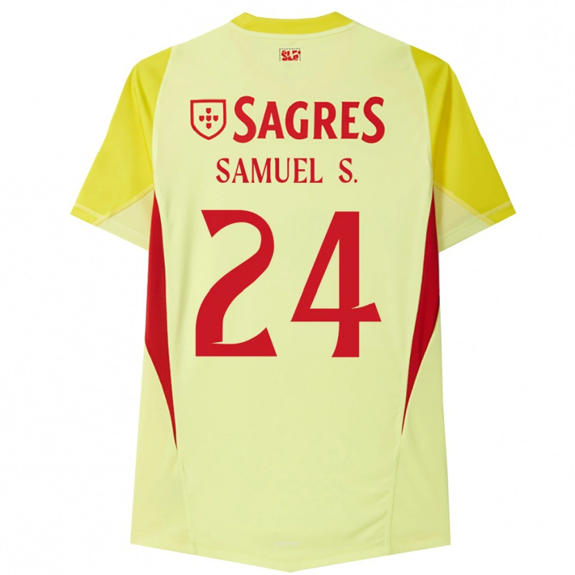 Danxen Kobiety Samuel Soares #24 Żółty Czerwony Koszulka Bramkarska 2025/26