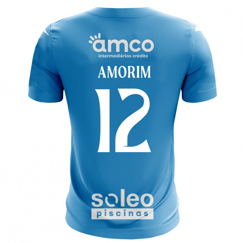 Danxen Kobiety Renato Amorim #12 Niebieski Biały Koszulka Bramkarska 2025/26