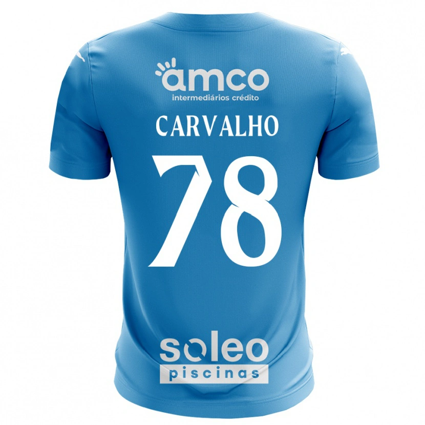 Danxen Kobiety João Carvalho #78 Niebieski Biały Koszulka Bramkarska 2025/26