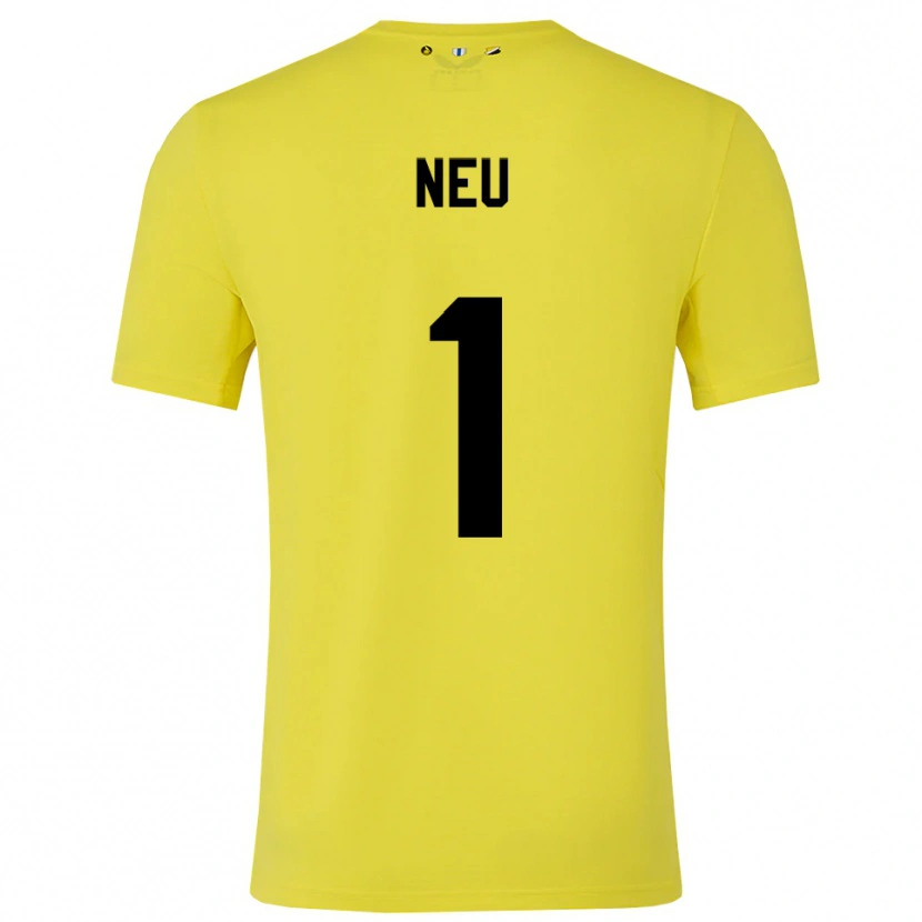 Danxen Kobiety Luca Neu #1 Żółty Czarny Koszulka Bramkarska 2025/26
