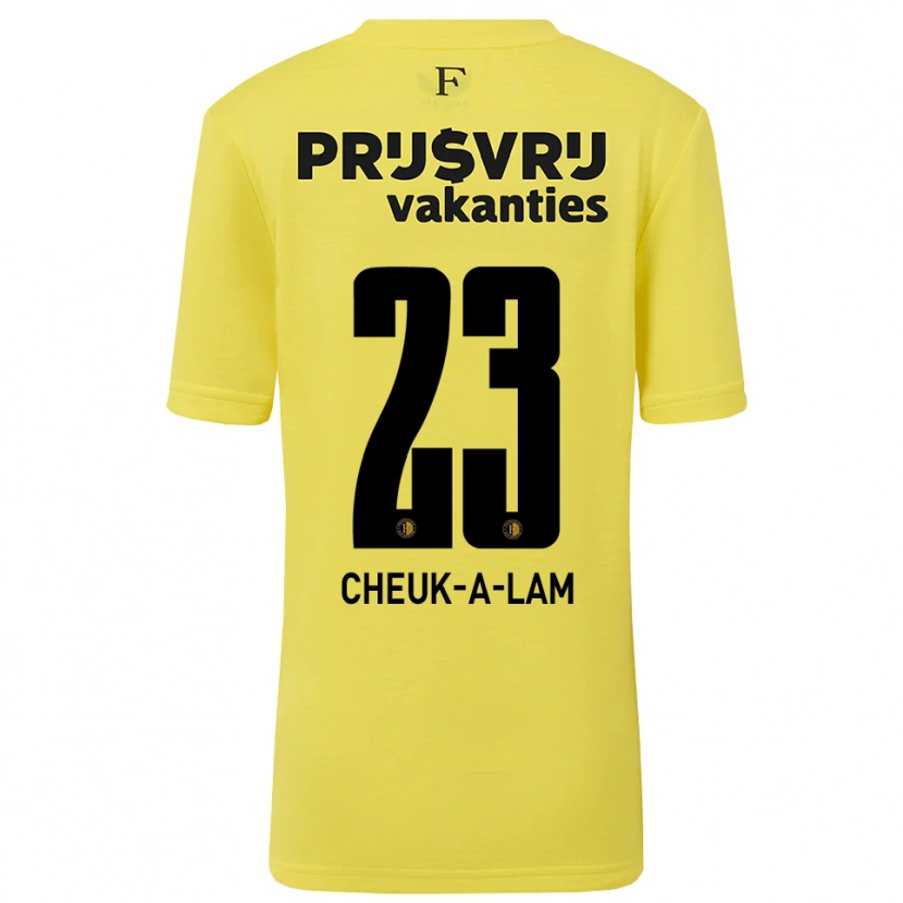 Danxen Kobiety Lee-Quincy Cheuk-A-Lam #23 Żółty Czarny Koszulka Bramkarska 2025/26