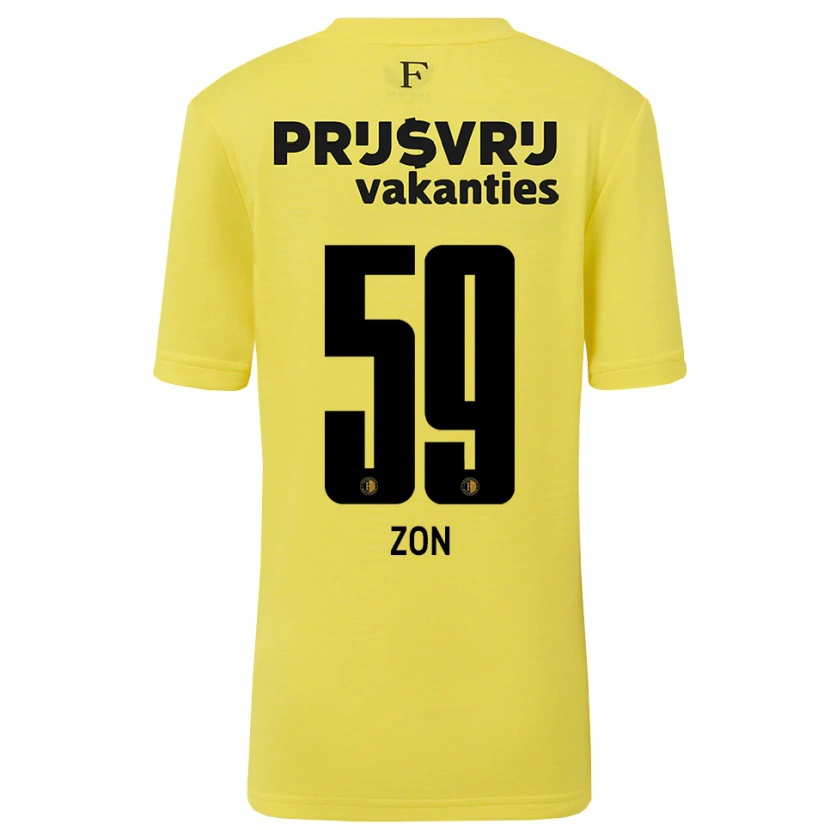 Danxen Kobiety Oier Zon #59 Żółty Czarny Koszulka Bramkarska 2025/26