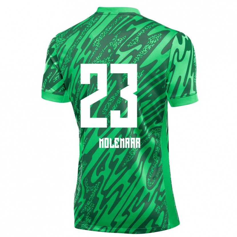 Danxen Kobiety Finn Molenaar #23 Zielony Biały Koszulka Bramkarska 2025/26